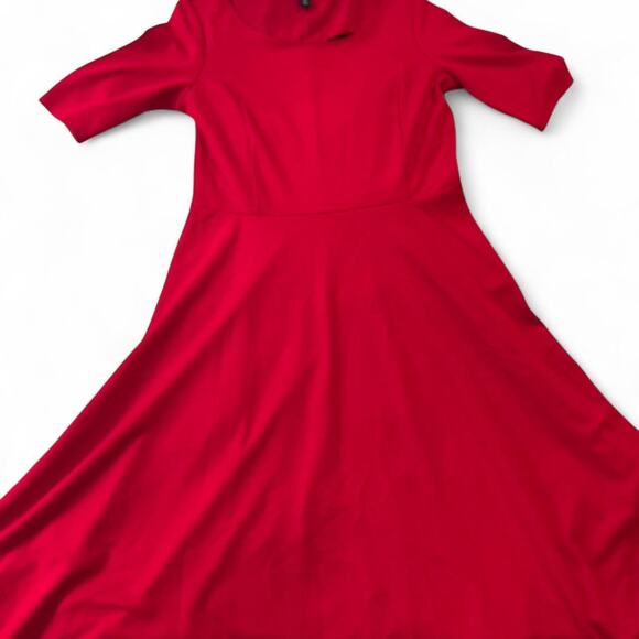 Red lands end dress reddress - Picture 3 of 4